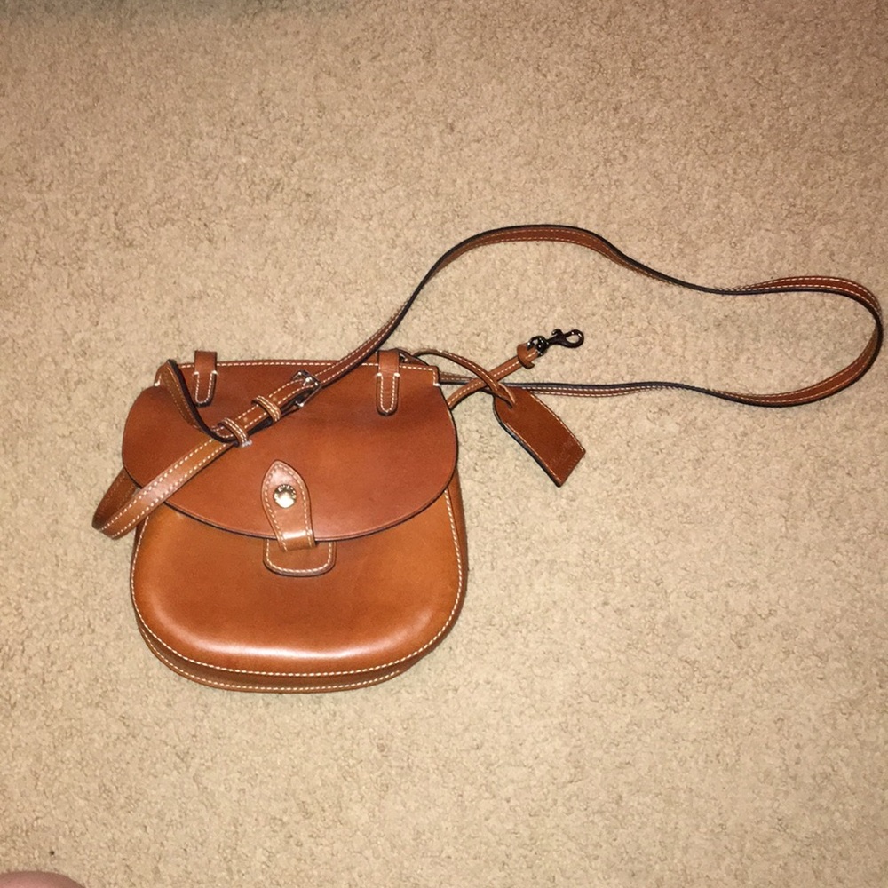 Dooney and Bourke leather saddle bag